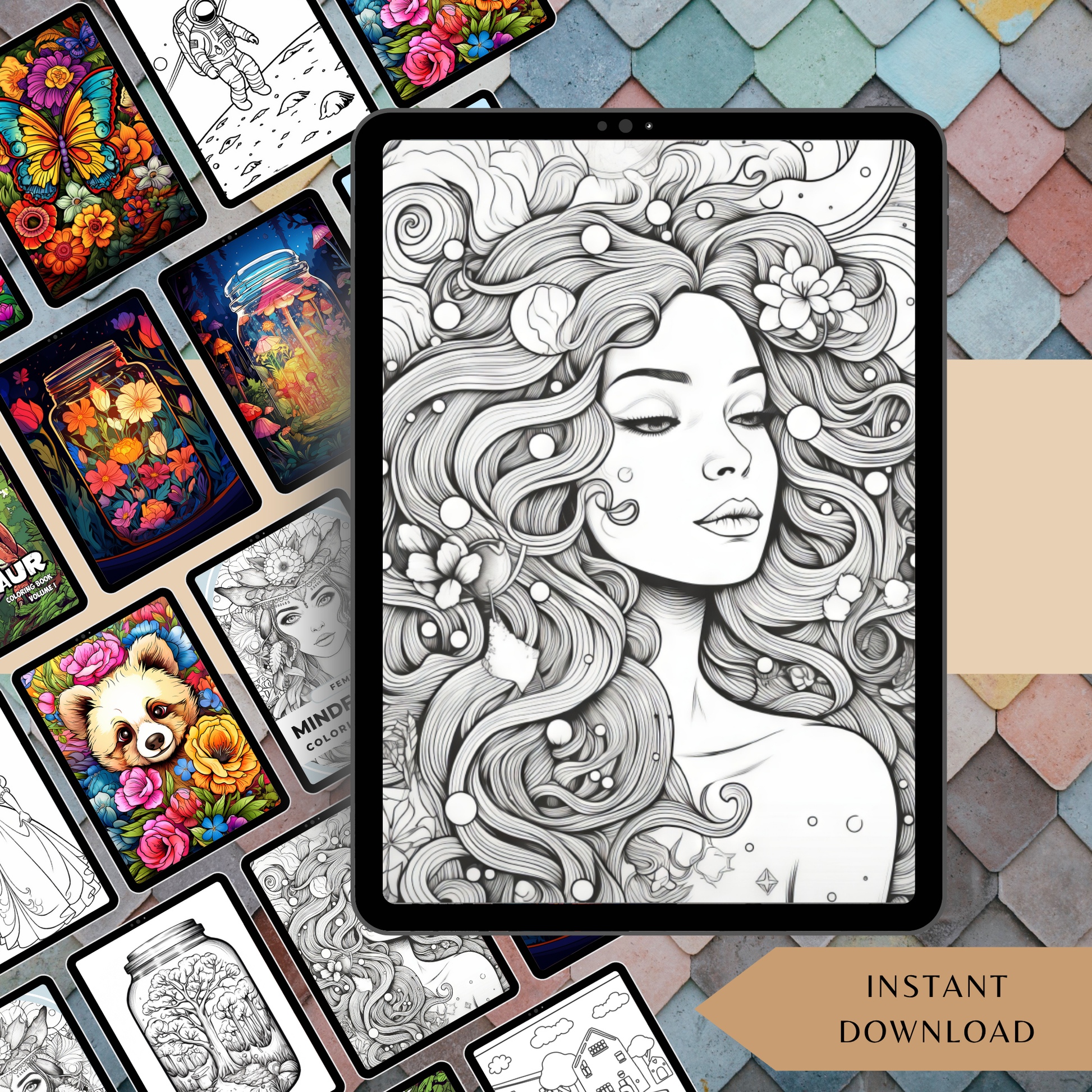 Printable Coloring Book Bundle PLR