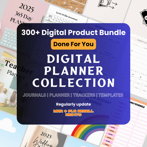 digital planner plr content